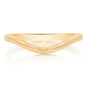 Solid Metal Curved Band