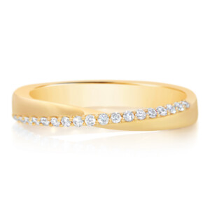 Skinny Mobius Diamond Ring