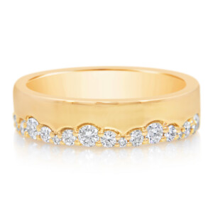 Wavy Pattern Diamond Cigar Band