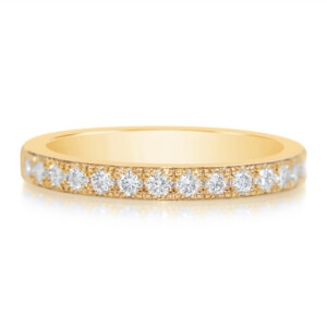 Decorative Prong Halfway Band