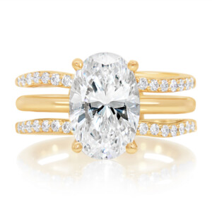 Organic Wavy Shank Engagement Ring